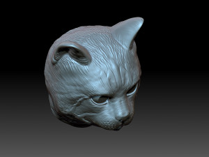 Cat head Model do druku 3D