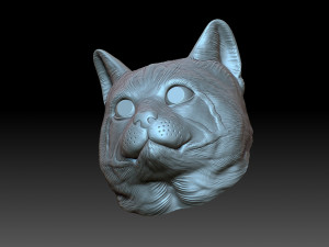 Cat head Model do druku 3D