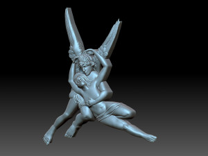 Angel with a girl Modelo de Impressão 3D