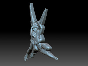 Angel with a girl Modelo de Impressão 3D