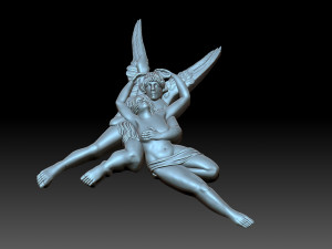 Angel with a girl Modelo de Impressão 3D