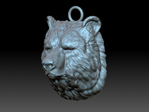Bear head 3D प्रिंट मॉडल