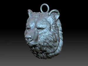 Bear head 3D Print Model