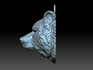 Bear head 3D प्रिंट मॉडल