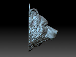 Bear head 3D प्रिंट मॉडल
