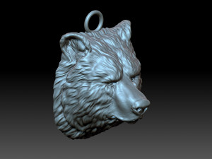Bear head 3D प्रिंट मॉडल