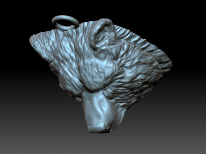 Bear head 3D प्रिंट मॉडल