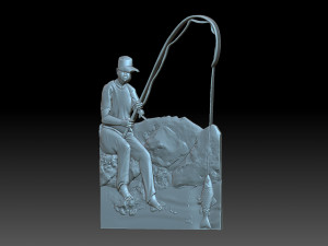 Fisherman 3Dプリントモデル