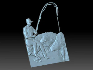 Fisherman 3D Print Model