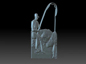 Fisherman 3D Print Model