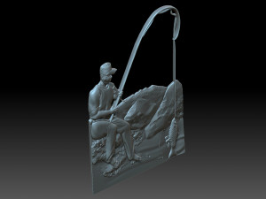 Fisherman 3Dプリントモデル