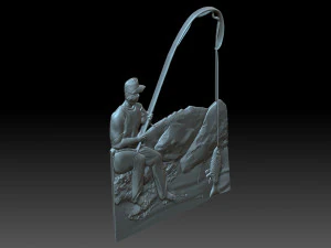 Fisherman 3D Print Model