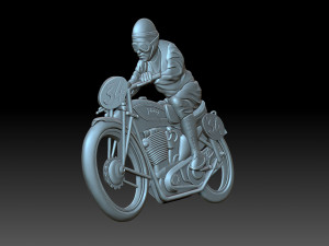 Motorcyclist Modello di stampa 3D