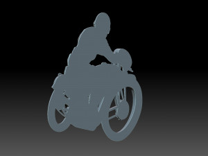 Motorcyclist Modello di stampa 3D