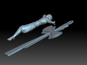 Crucifixion Model Cetak 3D