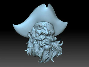 cabeza de pirata Modelo de impresión 3D