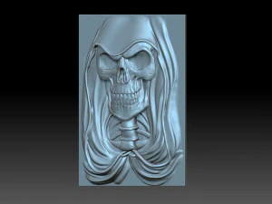 Skull With Hood 3D Print Model