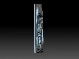 Skull With Hood 3D Print Model