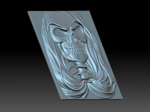 Skull With Hood 3D Print Model