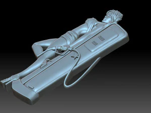 The girl at the gas station 3D Print Model