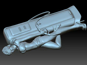 The girl at the gas station 3D Print Model