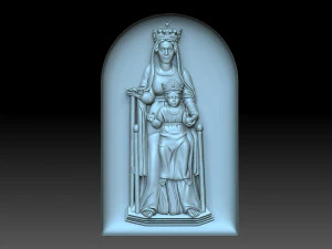 La Vergine Maria con Ges&ugrave; Modello di stampa 3D