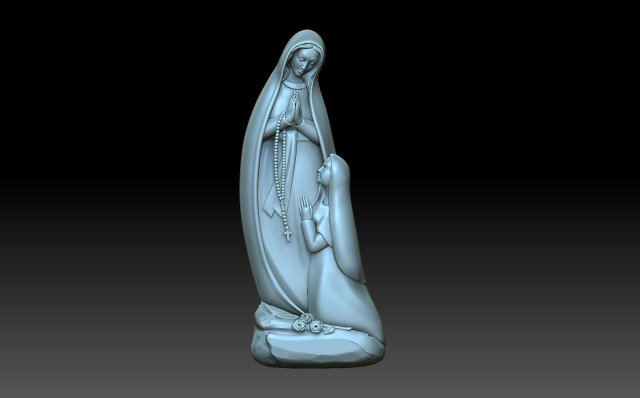 Madonna di lourds Modelo de Impressão 3D .c4d .max .obj .3ds .fbx .stl .blend 
