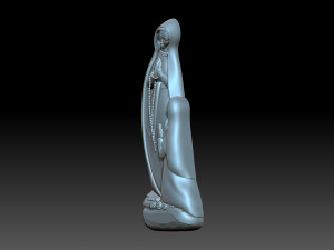 Madonna di lourds Modelo de Impressão 3D