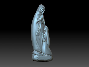 Madonna di lourds Modelo de Impressão 3D