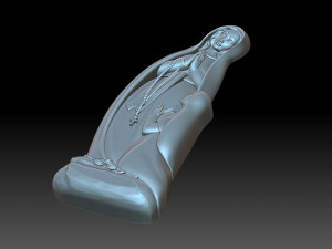 Madonna di lourds Modelo de Impressão 3D