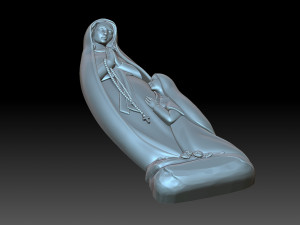 Madonna di lourds Modelo de Impressão 3D