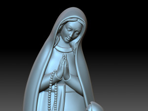 Madonna di lourds Modelo de Impressão 3D