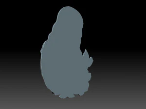 Jesus with flowers 3D Print Model