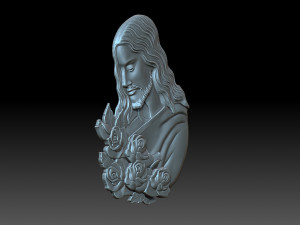 Jesus with flowers 3D Принт Модель