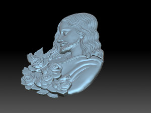 Jesus with flowers 3D Принт Модель