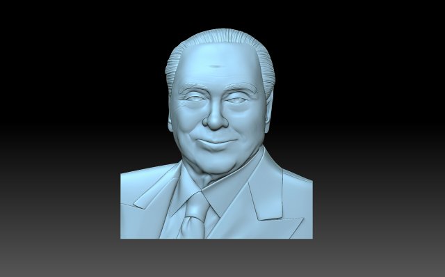 Berlusconi Silvio Modelo de Impressão 3D .c4d .max .obj .3ds .fbx .stl .blend 