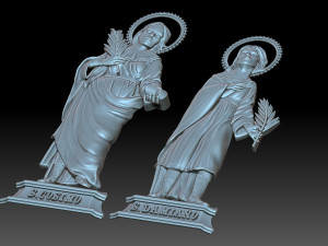 Cosma E Damiano Model Cetak 3D