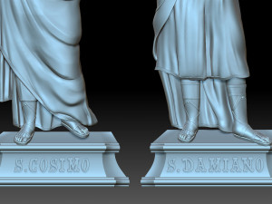 Cosma E Damiano Model Cetak 3D