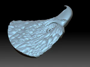 Eagle head 3D Print Model