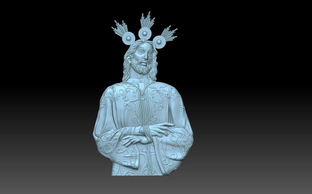 Jesus christ 3D Baskı Modeli .c4d .max .obj .3ds .fbx .stl .blend 