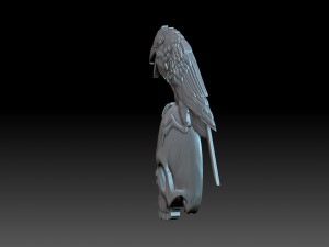 The raven and the skull 3D Print Model