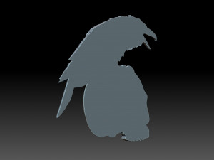 The raven and the skull 3D Print Model