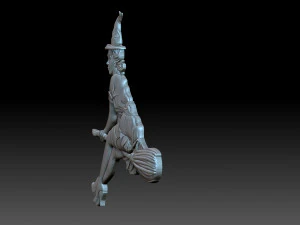 Witch 3D Print Model