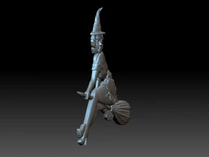 Witch 3D Print Model