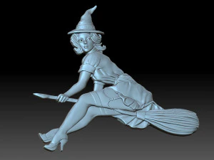 Witch 3D Print Model