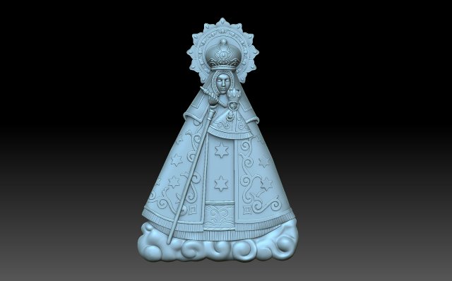The Virgin Mary Model do druku 3D .c4d .max .obj .3ds .fbx .stl .blend 