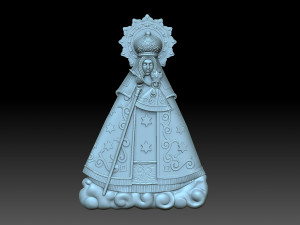 The Virgin Mary 3D Print Models