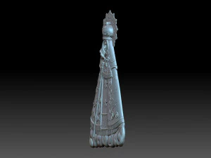 The Virgin Mary 3D Print Model