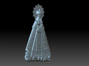 The Virgin Mary 3D Print Model