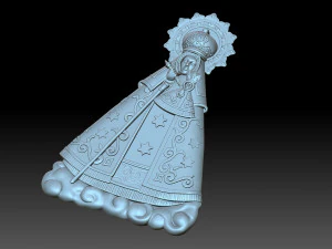 The Virgin Mary 3D Print Model